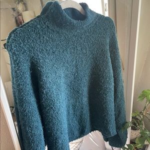Super soft fuzzy Turtle Neck Wool  Sweater